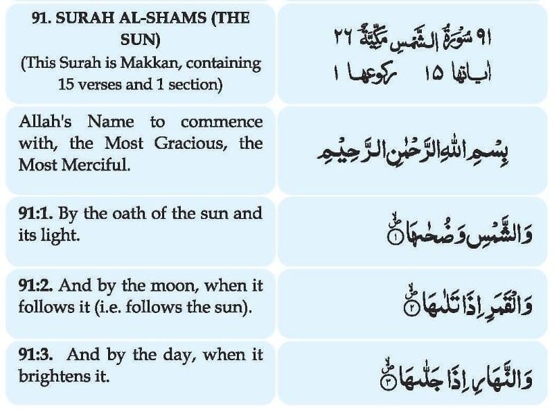 Surah Shams